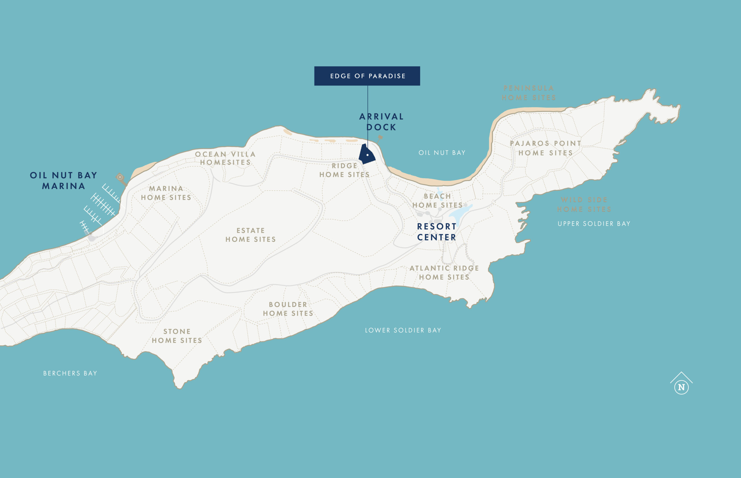 vacation villas in the bvis map