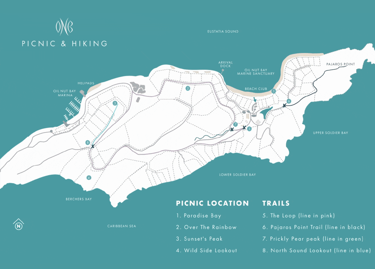 Picnic and Hiking Map